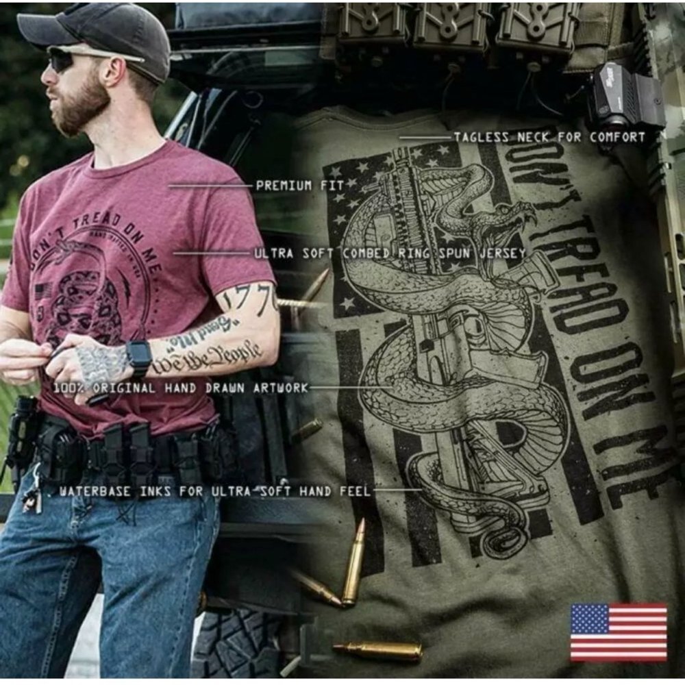 HOWITZER by AFFLICTION Men's T-Shirt S/S BOLD FLAG - Picture 9 of 9